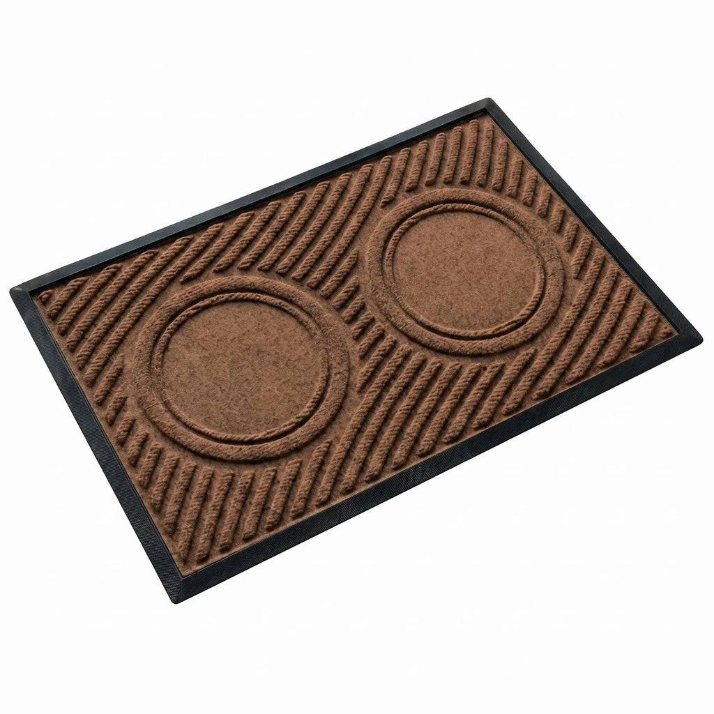 Hearthmat Circle Zen Doormat — 45 degree main view