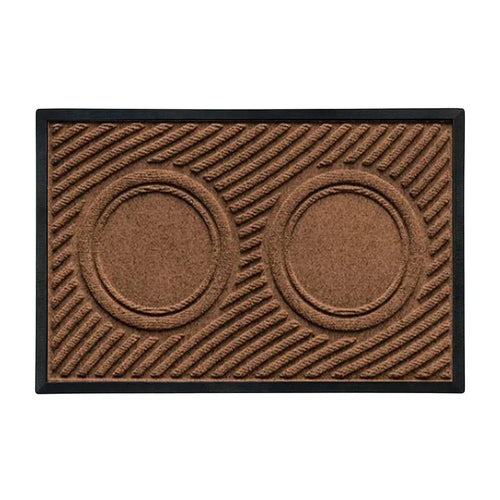 Hearthmat Circle Zen Doormat - brown double circle product view