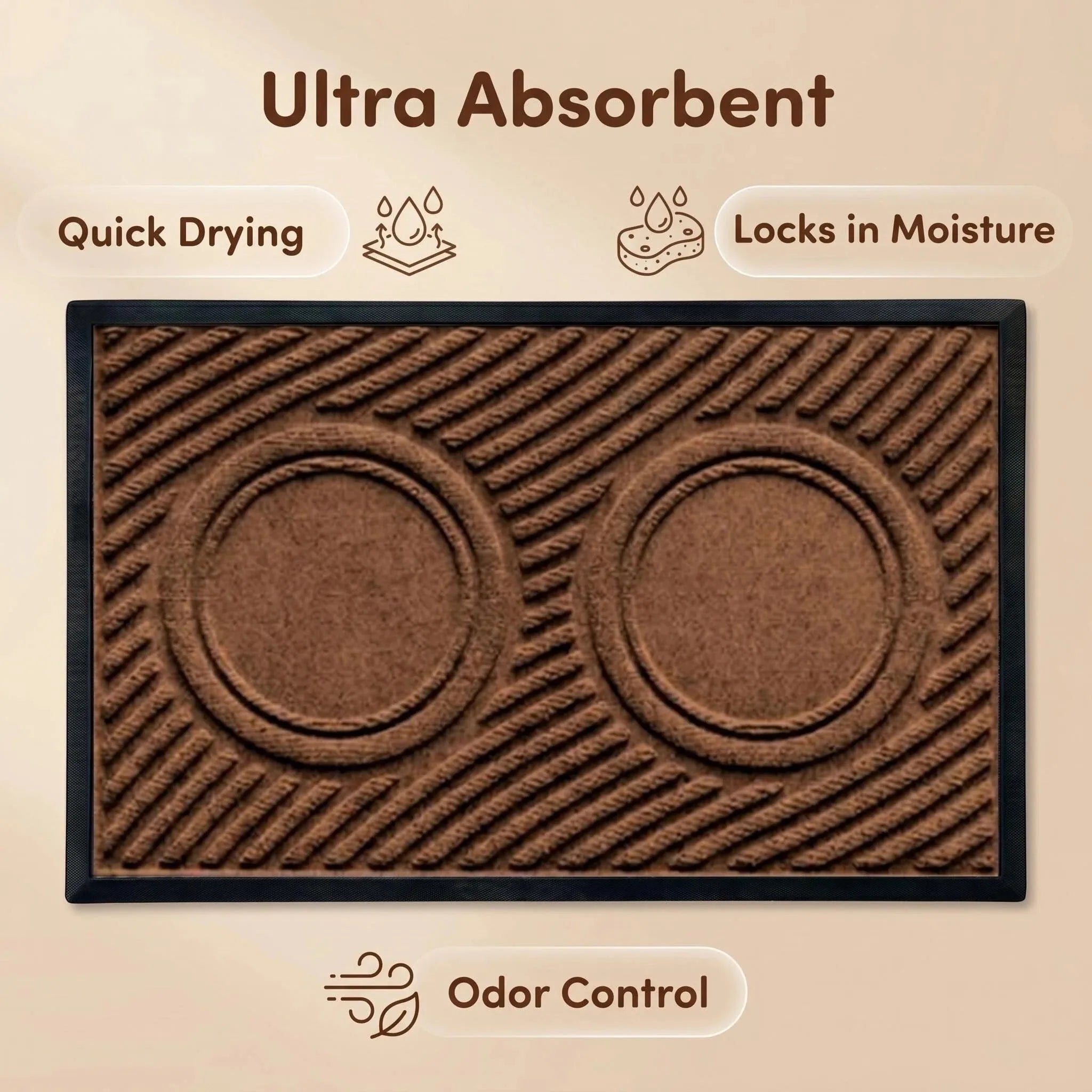 Ultra absorbent, quick drying, odor control feature