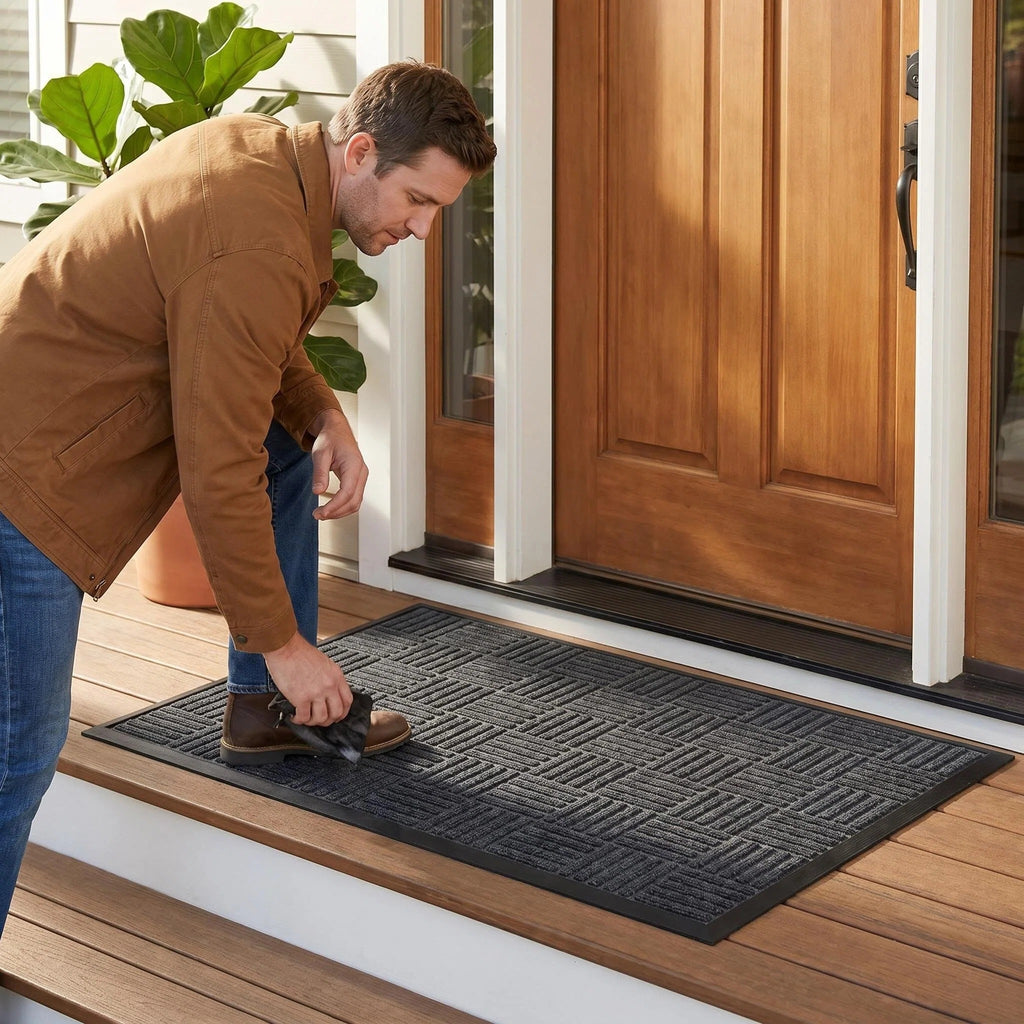 Hearthmat Boo Pumpkin Doormat - in-home scene 7