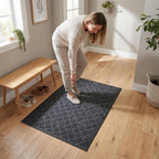 Hearthmat Bowtie Weave Doormat - in-home scene 4