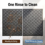 Hearthmat Bowtie Weave Doormat - in-home scene 7