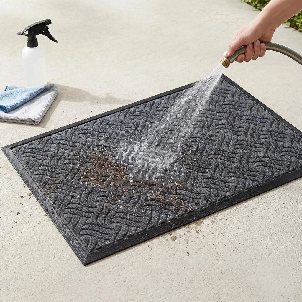 Hearthmat Braided Wave Doormat - in-home scene 8