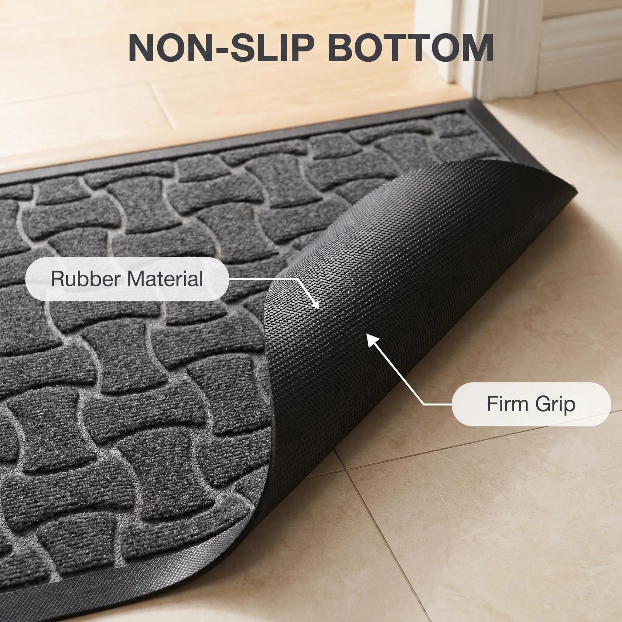 Hearthmat Brick Row Doormat - in-home scene 3