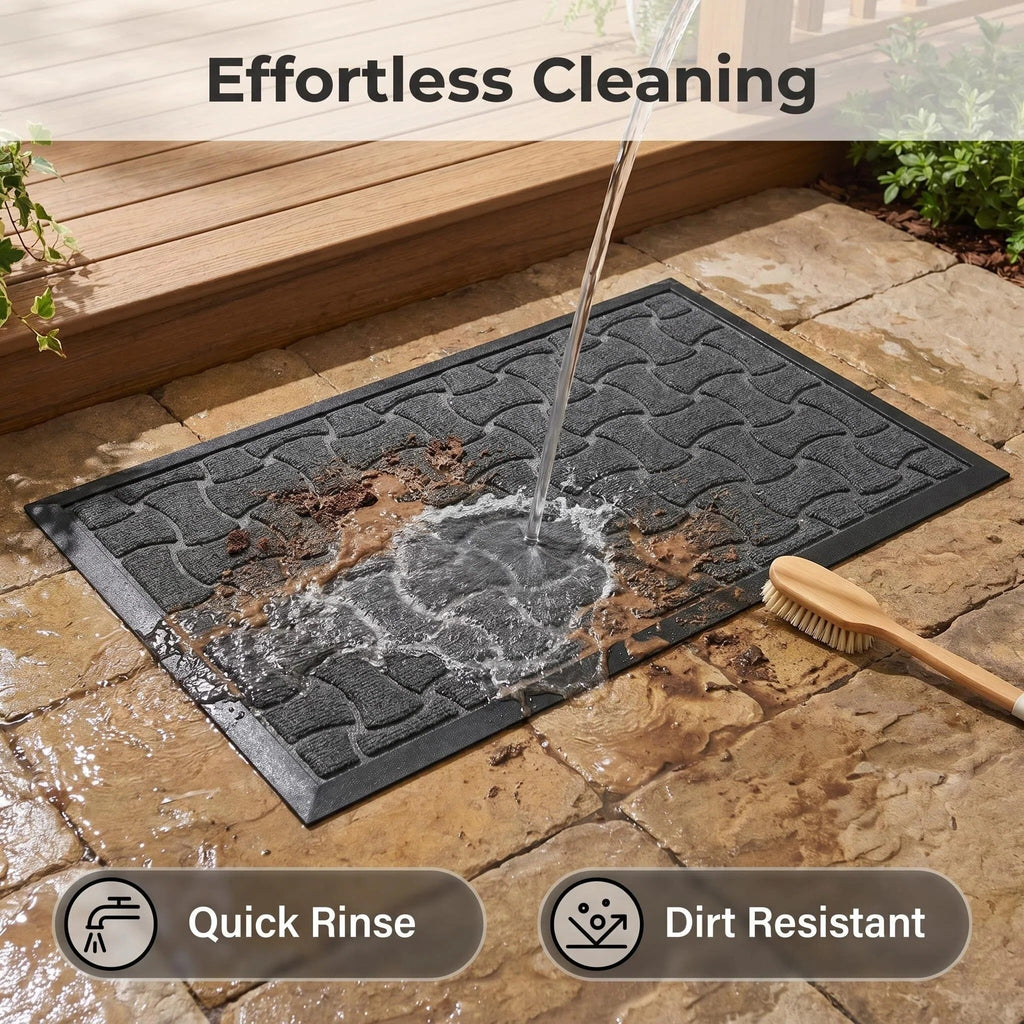Hearthmat Brick Row Doormat - in-home scene 6