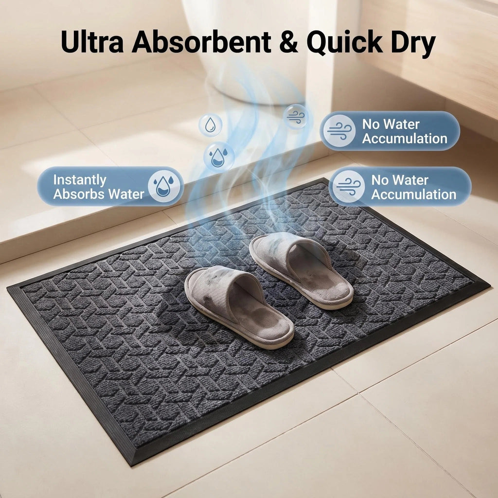 Hearthmat Cable Knit Doormat - in-home scene 3