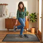 Hearthmat Crosshatch Doormat - in-home scene 3