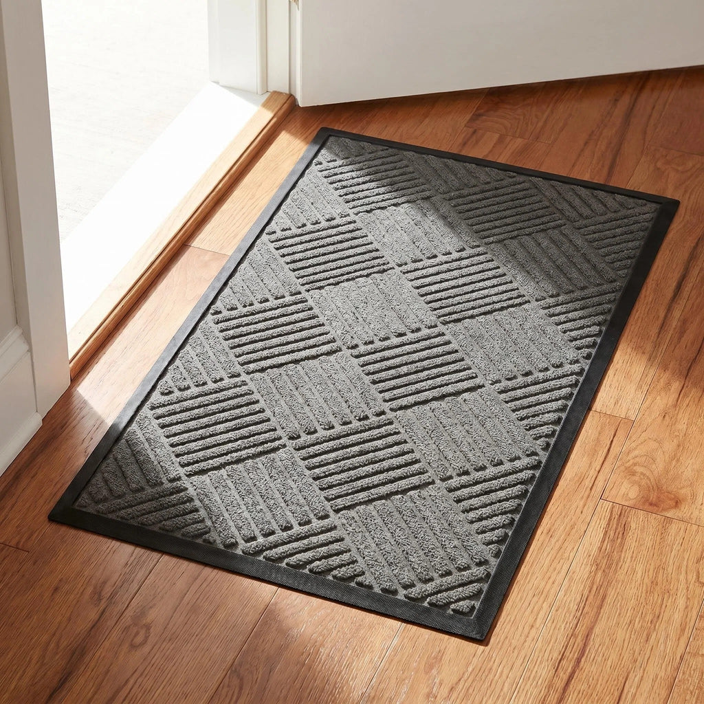 Hearthmat Crosshatch Doormat - in-home scene 4