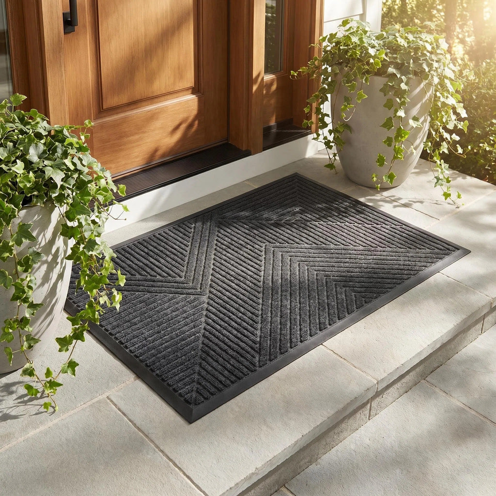Hearthmat Diagonal Ridge Doormat - in-home scene 7