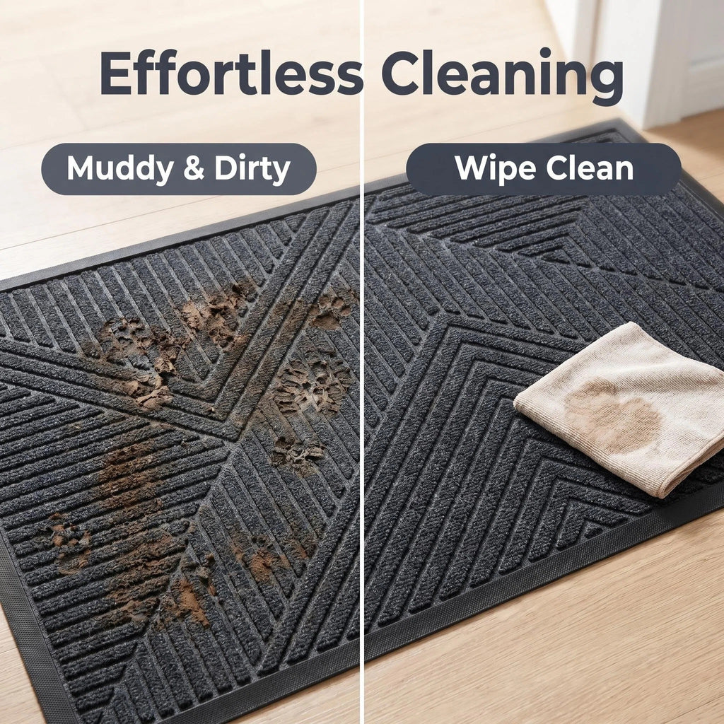 Hearthmat Diagonal Ridge Doormat - in-home scene 8