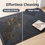 Hearthmat Diagonal Ridge Doormat - in-home scene 8