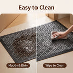 Hearthmat Diamond Tile Doormat - in-home scene 3