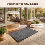 Hearthmat Diamond Tile Doormat - in-home scene 5