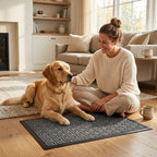 Hearthmat Diamond Tile Doormat - in-home scene 6