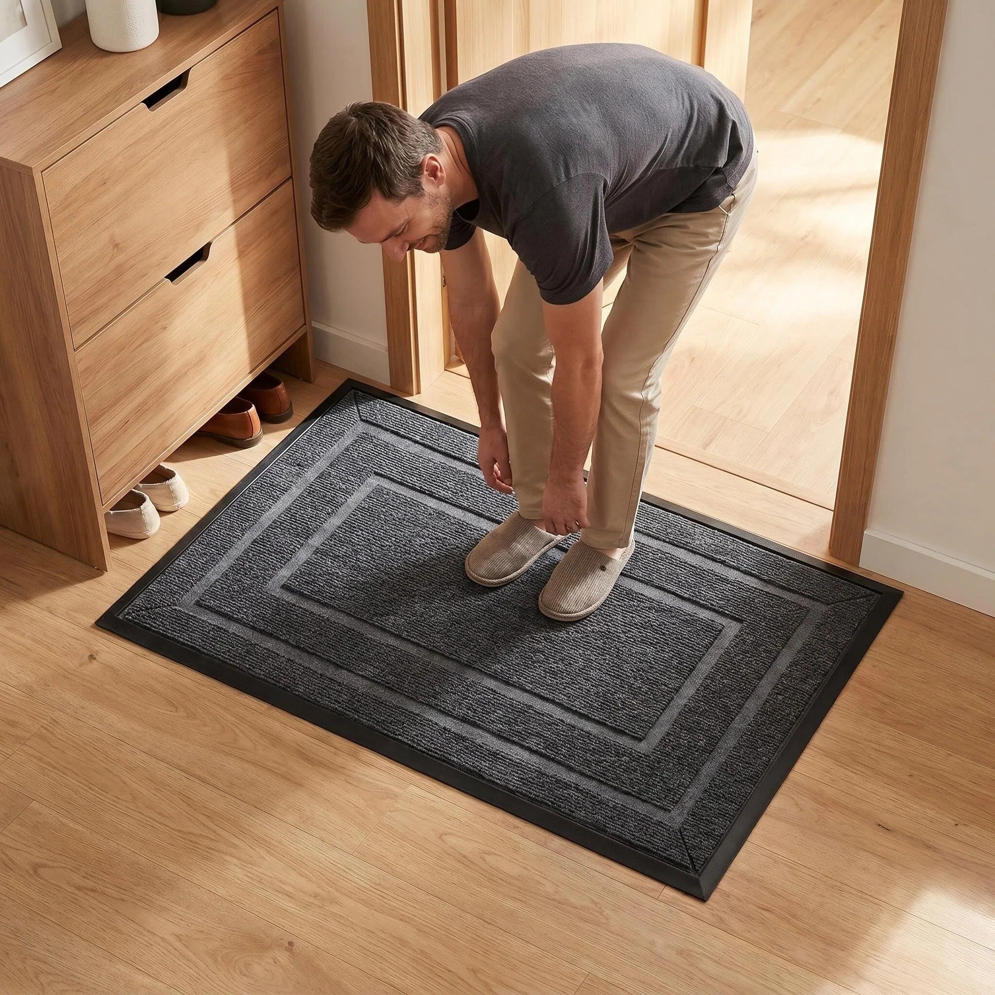 Hearthmat Framed Border Doormat - in-home scene 4