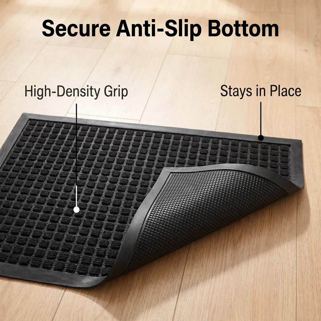 Hearthmat Grid Cube Doormat - in-home scene 5