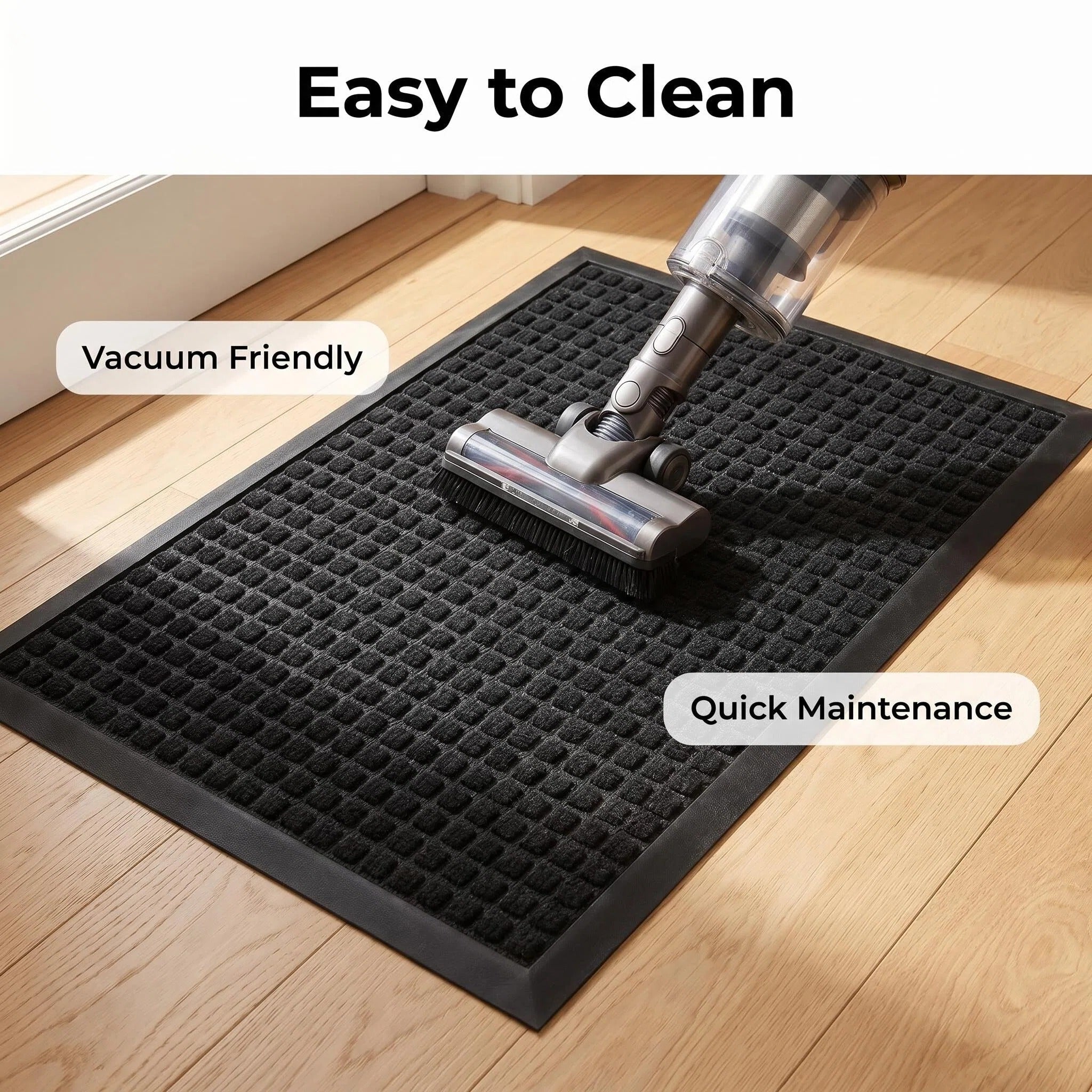 Hearthmat Grid Cube Doormat - in-home scene 8