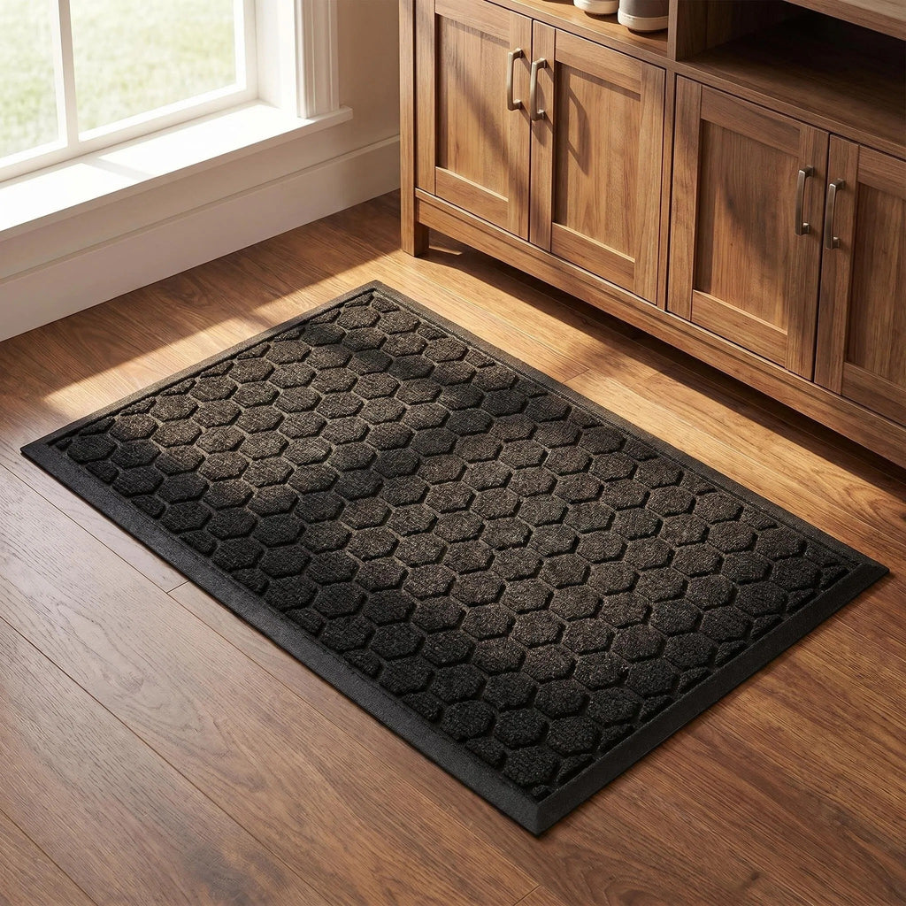 Hearthmat Honeycomb Hex Doormat - in-home scene 6