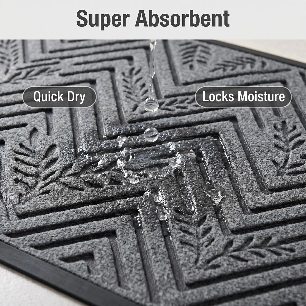 Hearthmat Honeycomb Ring Doormat - in-home scene 6