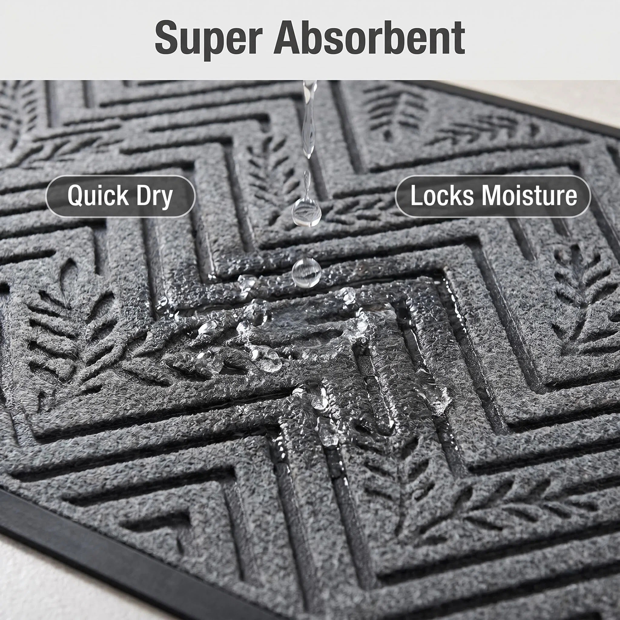Hearthmat Honeycomb Ring Doormat - in-home scene 6