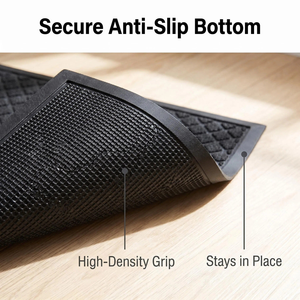 Hearthmat Lattice Diamond Doormat - in-home scene 6
