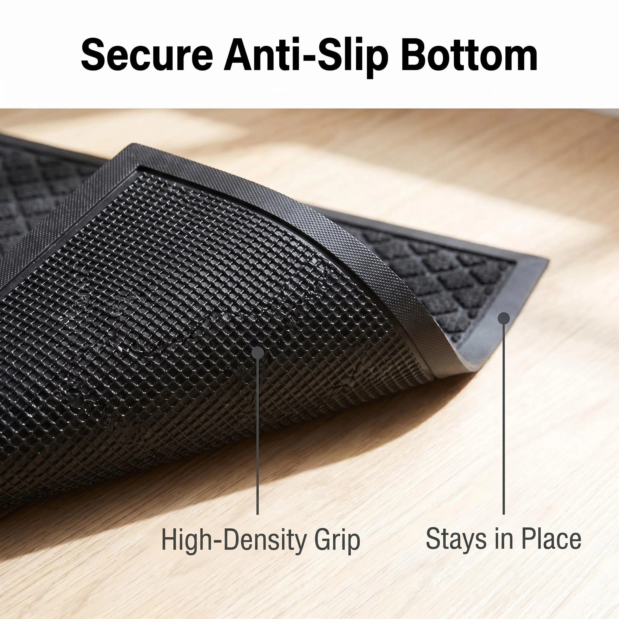 Hearthmat Lattice Diamond Doormat - in-home scene 6