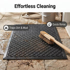 Hearthmat Lattice Diamond Doormat - in-home scene 9