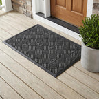 Hearthmat Leaf Chevron Doormat - in-home scene 2