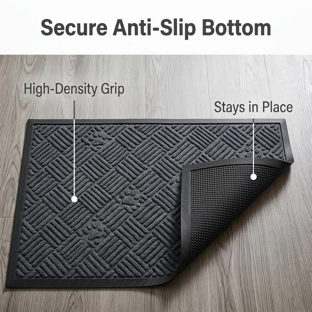 Hearthmat Leaf Chevron Doormat - in-home scene 4