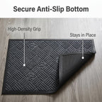 Hearthmat Leaf Chevron Doormat - in-home scene 4