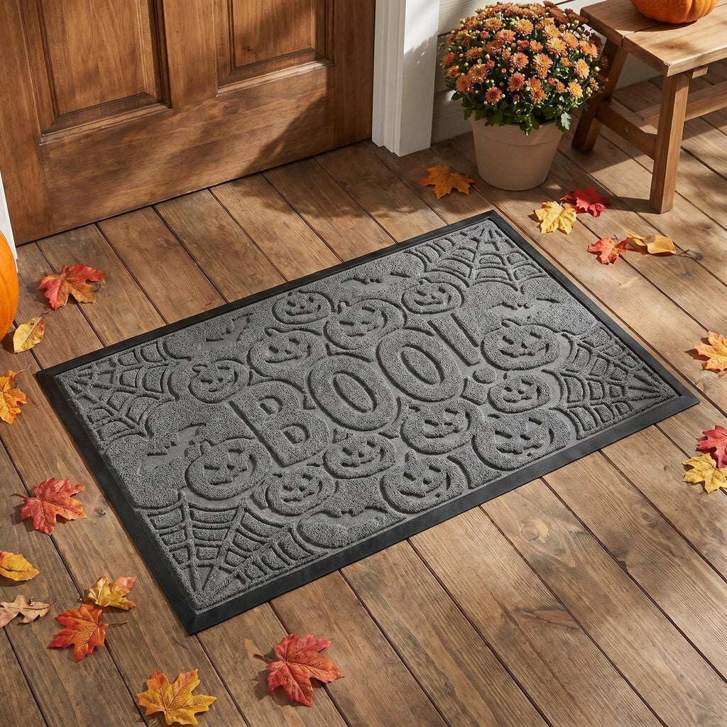 Hearthmat Leaf Zigzag Doormat - in-home scene 2