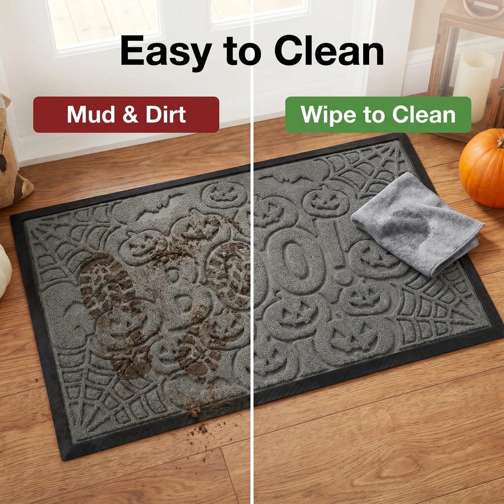 Hearthmat Leaf Zigzag Doormat - in-home scene 5