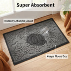 Hearthmat Leaf Zigzag Doormat - in-home scene 6