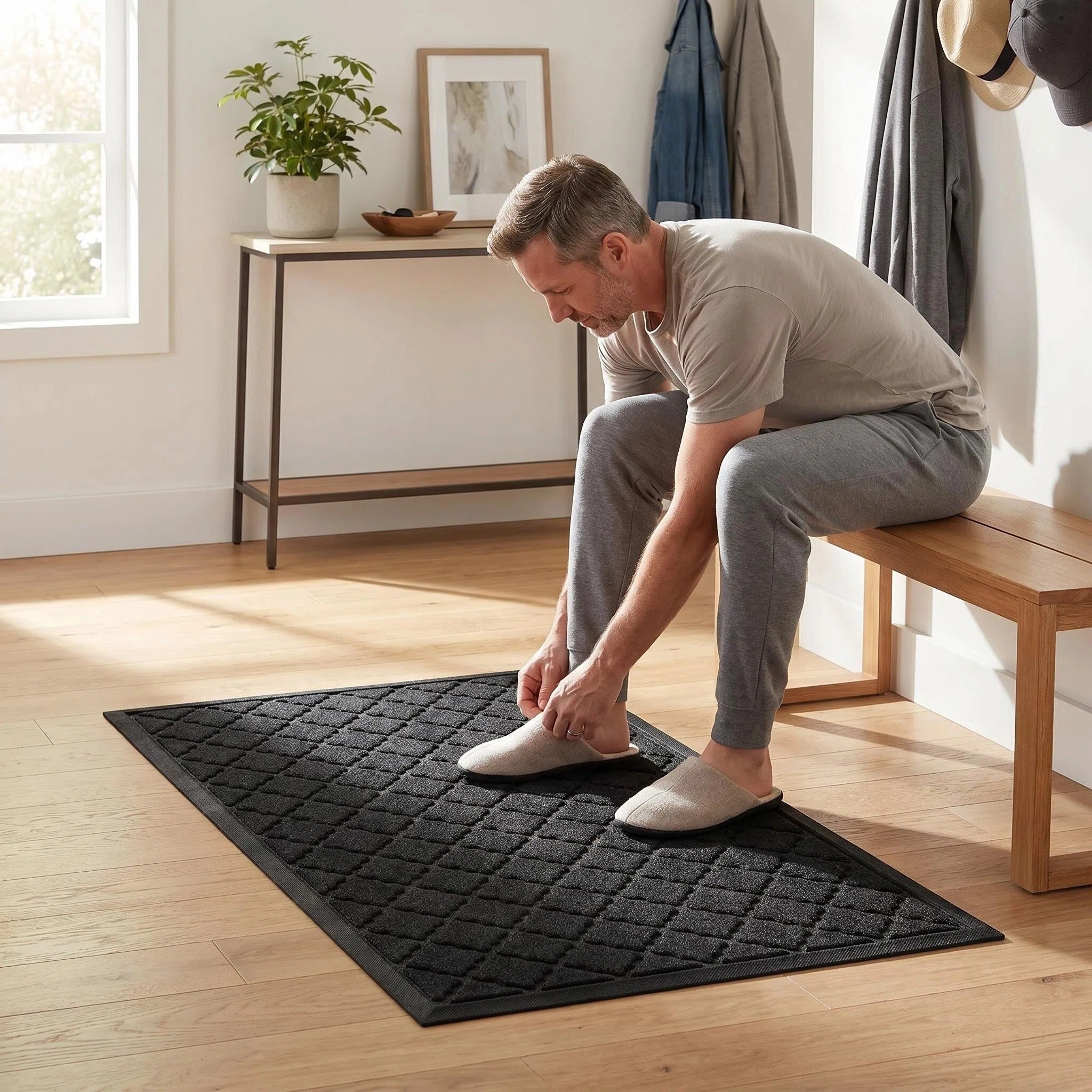 Hearthmat Moroccan Trellis Doormat - in-home scene 6