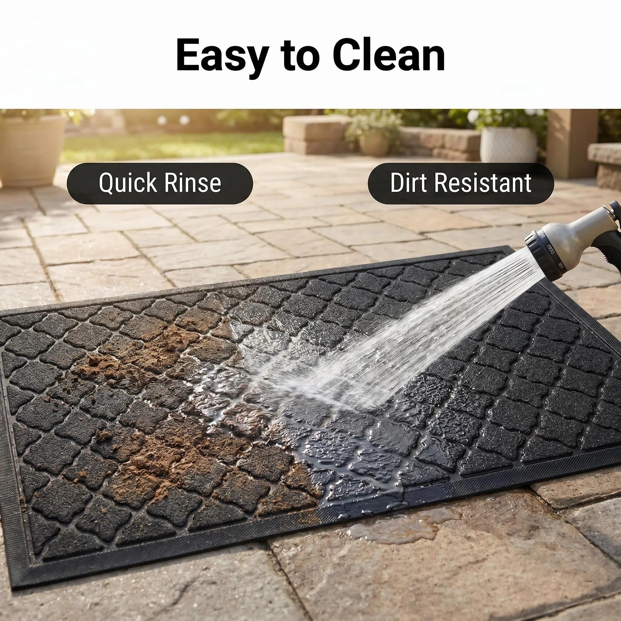 Hearthmat Moroccan Trellis Doormat - in-home scene 8