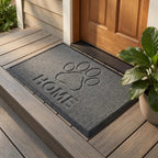 Hearthmat Paw Crosshatch Doormat - in-home scene 2