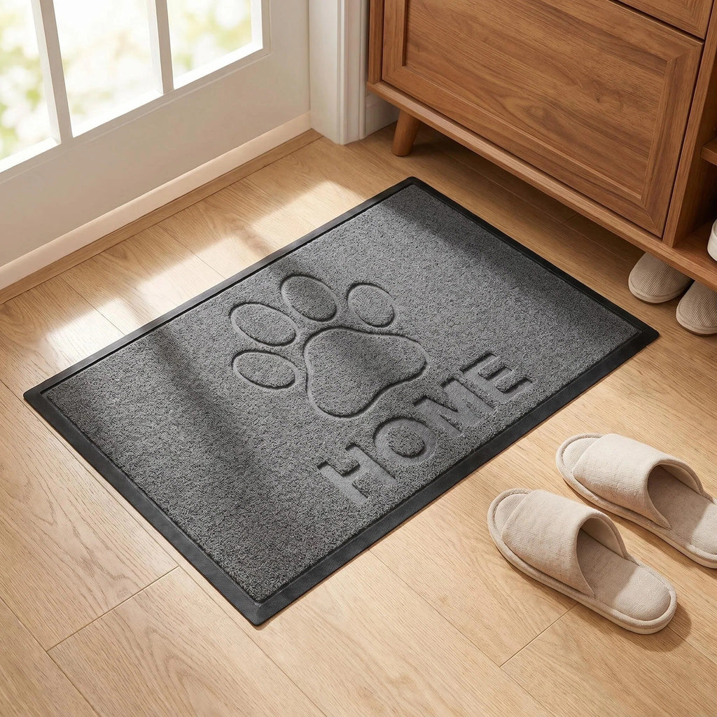 Hearthmat Paw Crosshatch Doormat - in-home scene 3