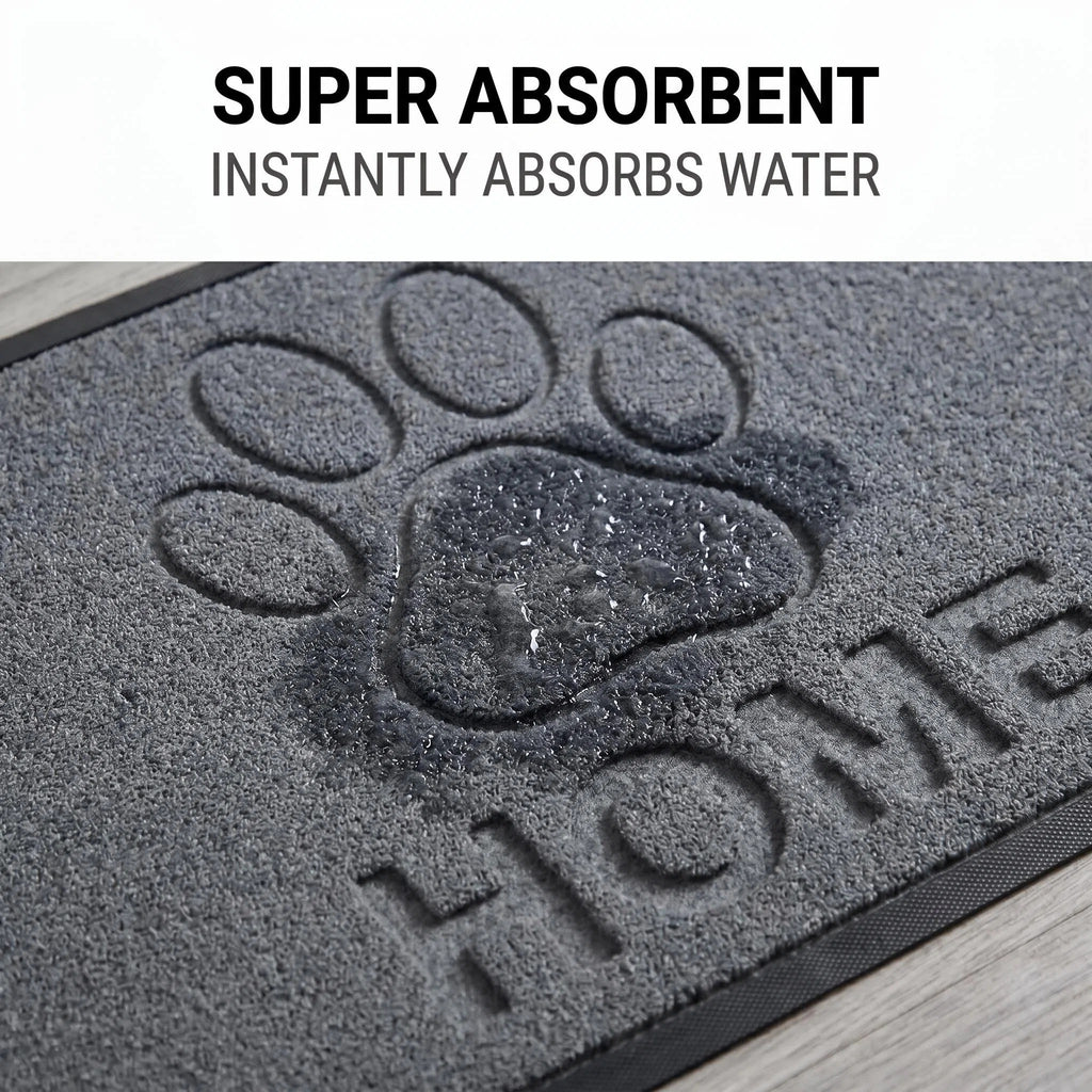 Hearthmat Paw Crosshatch Doormat - in-home scene 6