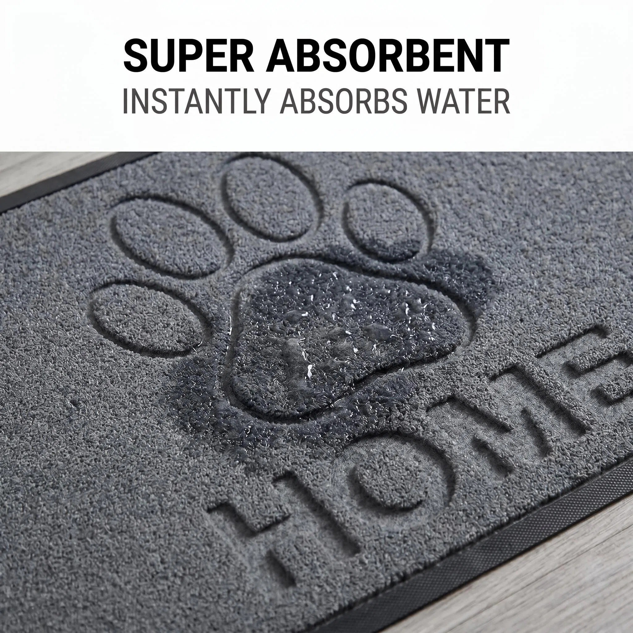 Hearthmat Paw Crosshatch Doormat - in-home scene 6