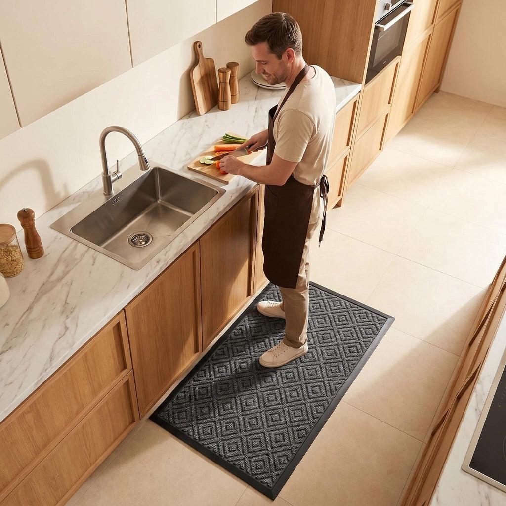 Hearthmat Quatrefoil Doormat - in-home scene 4
