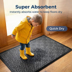 Hearthmat Quatrefoil Doormat - in-home scene 6