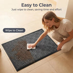 Hearthmat Quatrefoil Doormat - in-home scene 8