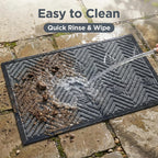 Hearthmat Concentric Spiral Doormat - in-home scene 5