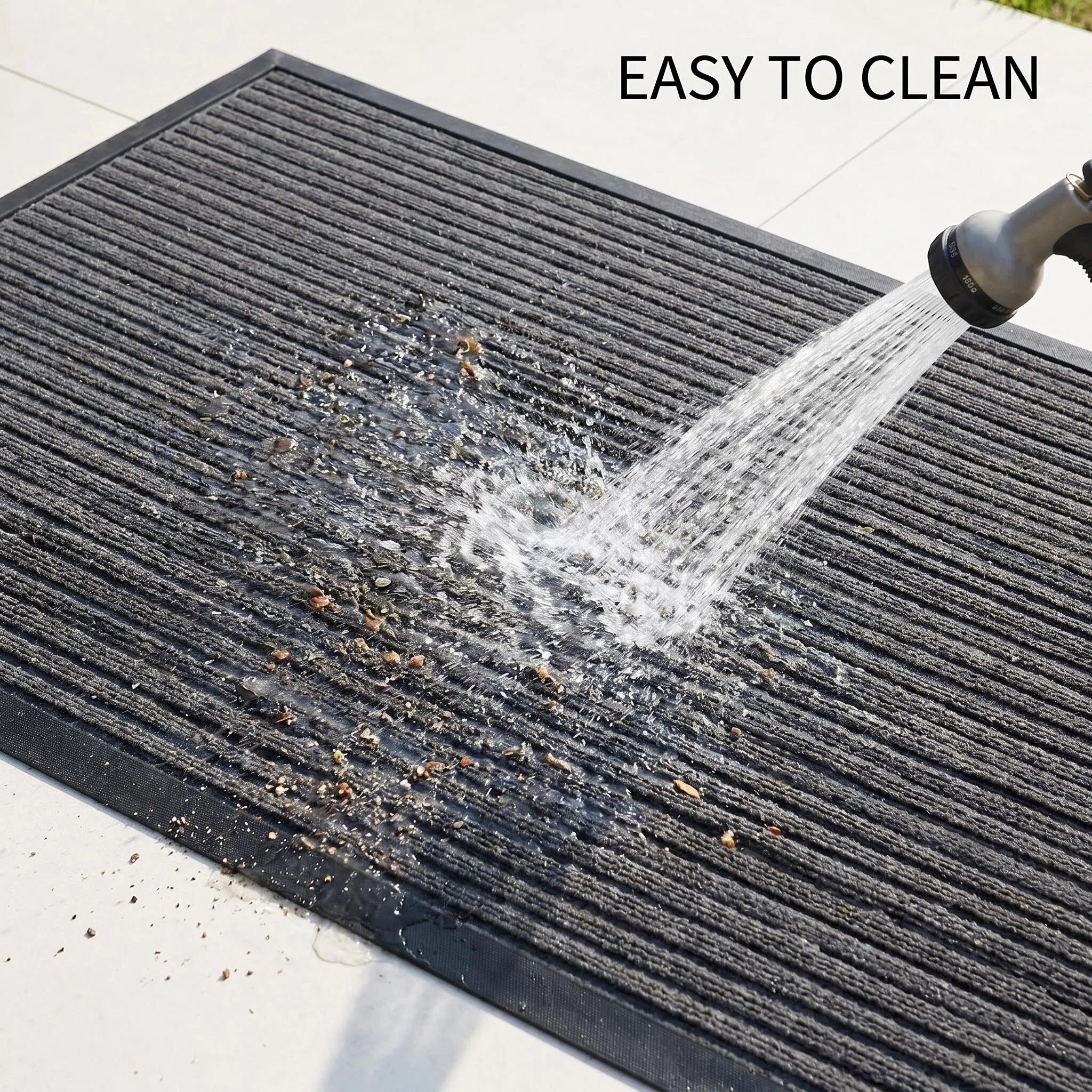 Hearthmat Linear Stripe Doormat - in-home scene 8