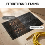 Hearthmat Welcome Herringbone Doormat - in-home scene 8