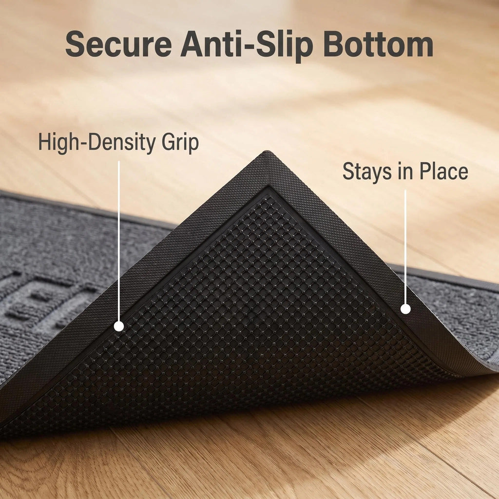 Hearthmat Welcome Ribbed Doormat - in-home scene 3