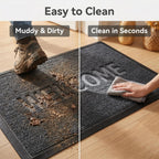 Hearthmat Welcome Ribbed Doormat - in-home scene 6