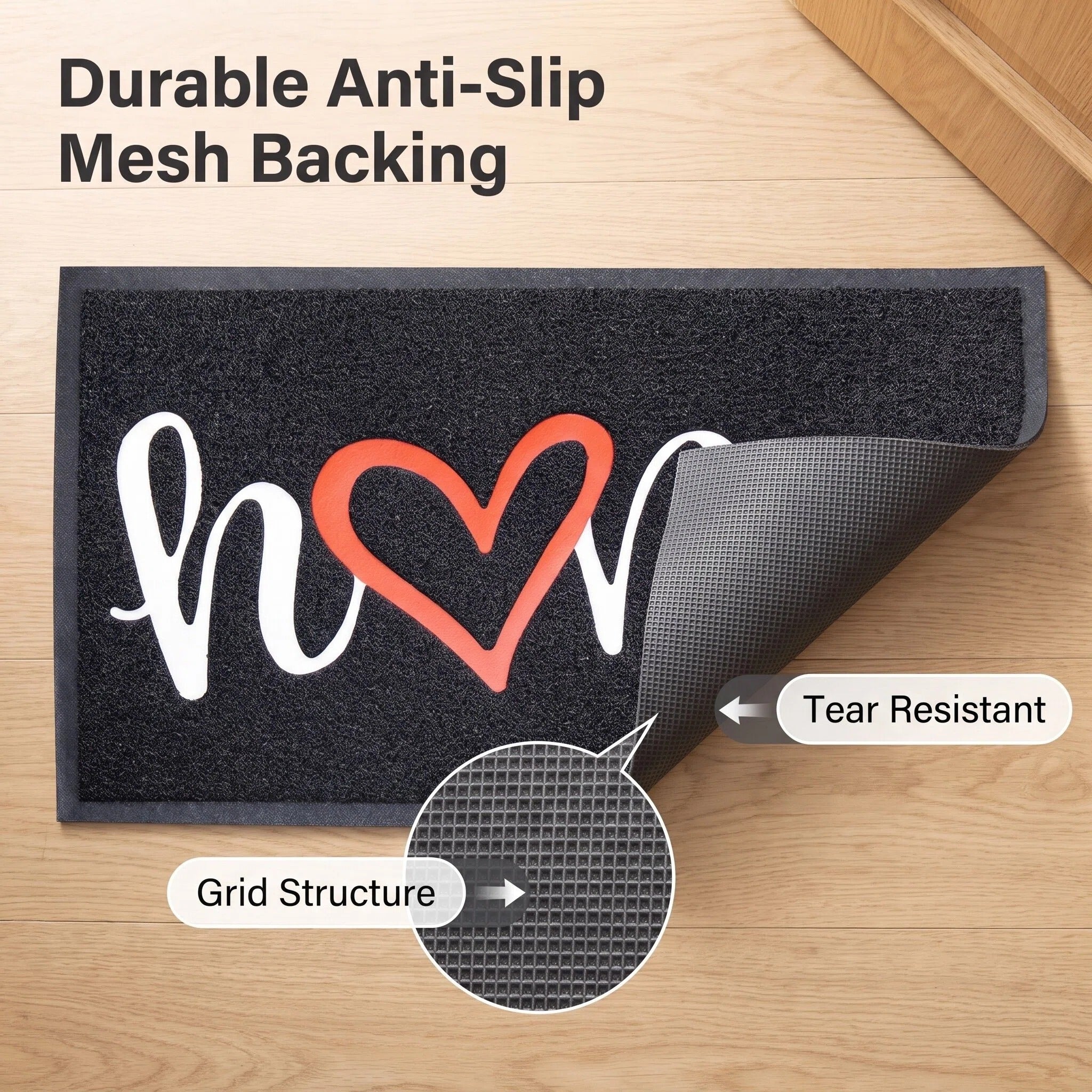 Hearthmat Welcome Paws Doormat - in-home scene 3