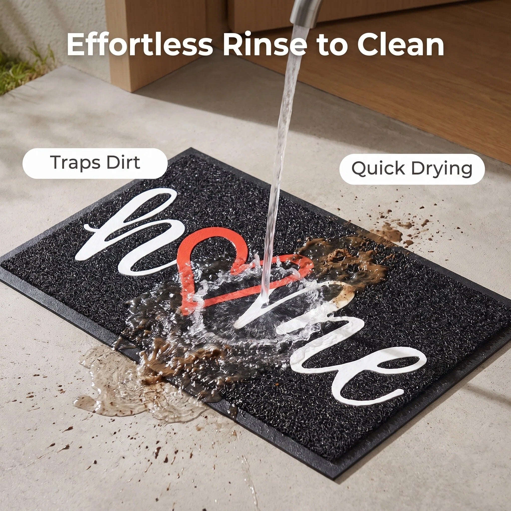 Hearthmat Welcome Paws Doormat - in-home scene 7